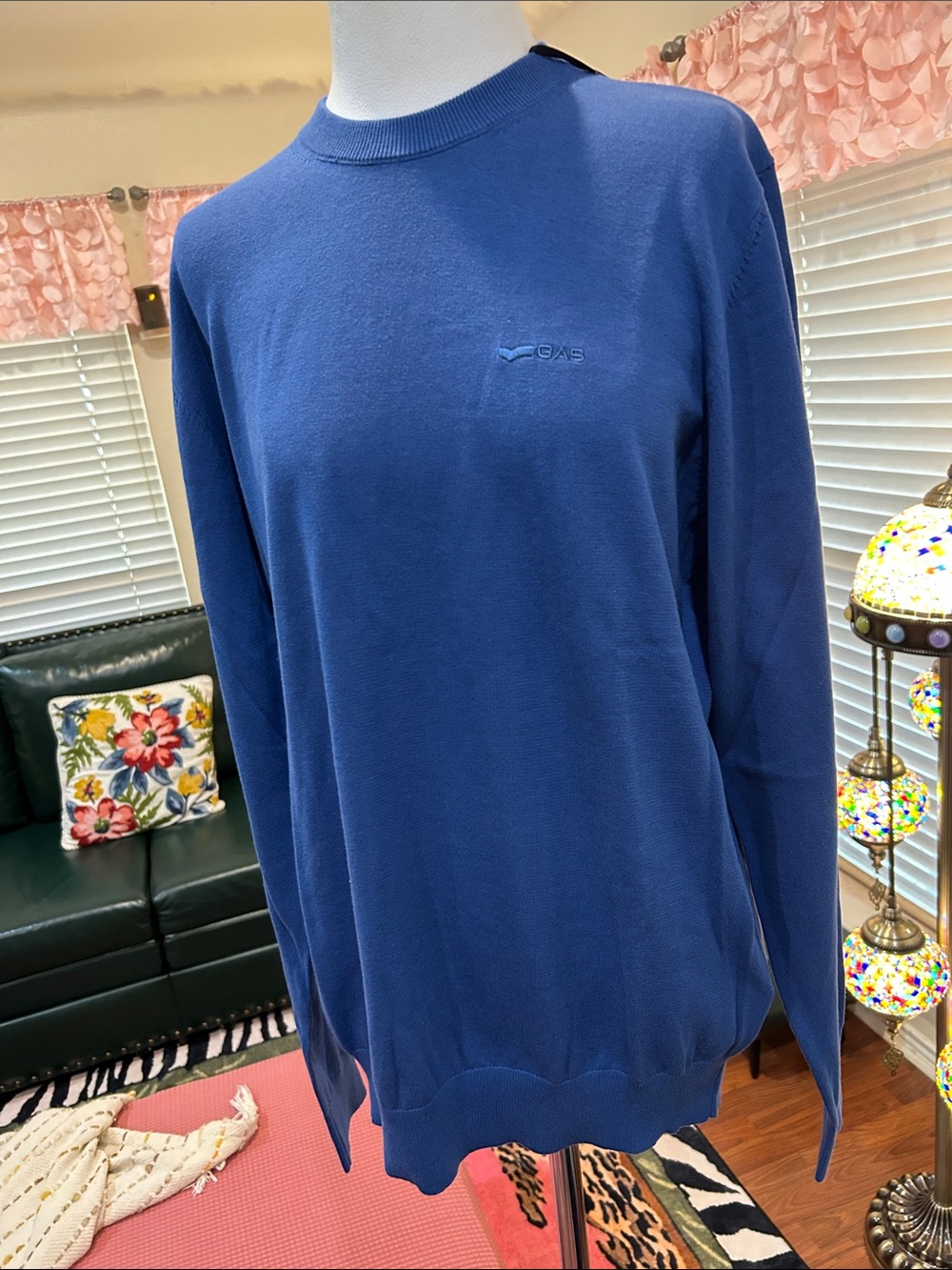 Men's Crewneck Sweater in Blue